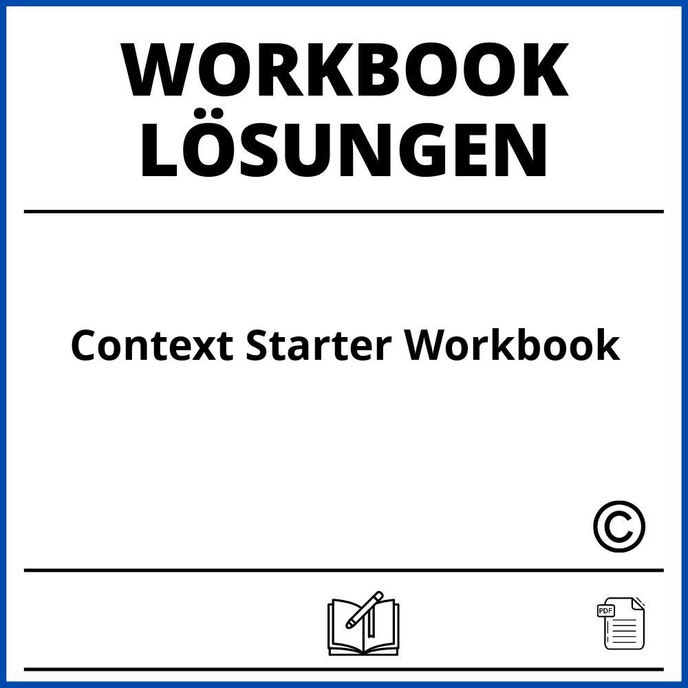 Context Starter Workbook Lösungen Pdf