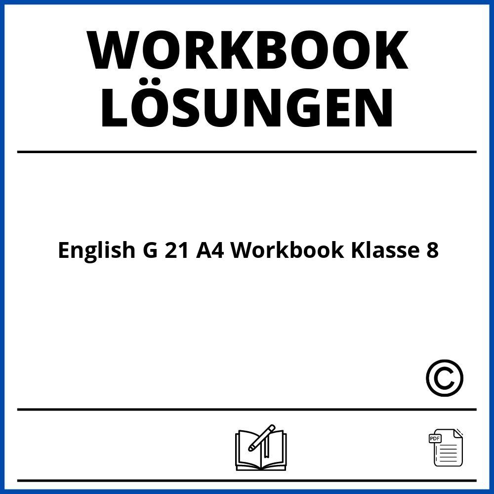 English G 21 A4 Workbook Lösungen Klasse 8 Pdf