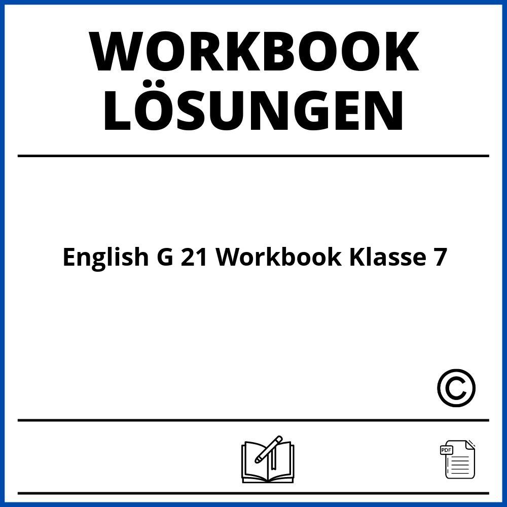 English G 21 Workbook Lösungen Klasse 7 Pdf